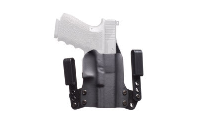 BlackPoint Tactical 101871 Mini Wing IWB Holster, Glock 19/23/32, Right Hand, Black, Tuckable, 1.75" Plastic Loops