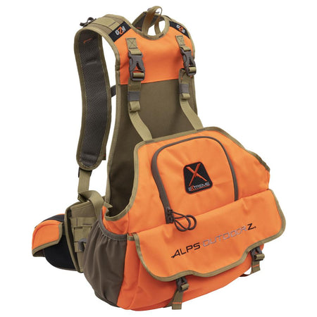 Alps Outdoorz Upland Game Vest X 2.0 Blaze Orange - Vented Back with Adjustable Belt