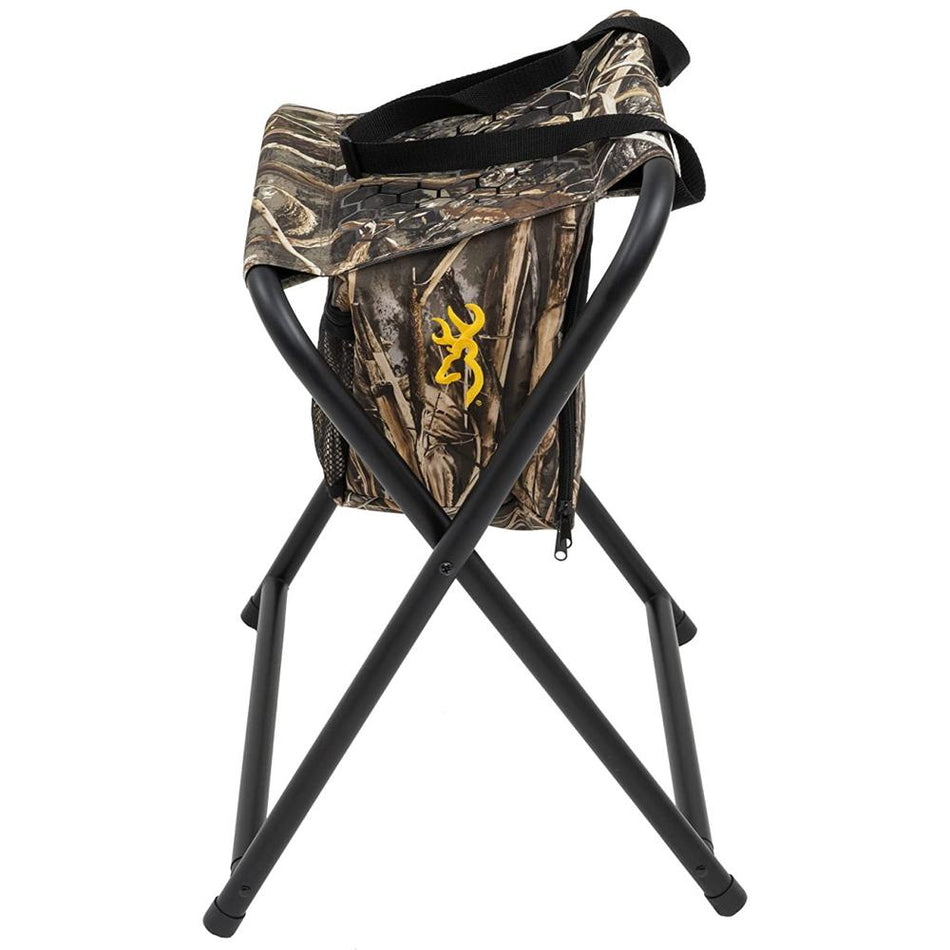 Browning SteadyReady Camo Hunting Seat with Insulated Cooler Realtree MAX-7