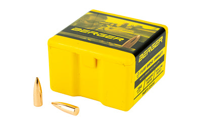 Berger Bullets FB Target .224 Diameter 22 Caliber 55 Grain Flat Base Hollow Point 100 Count 22410