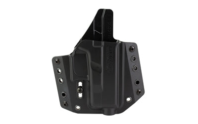 Glock 26/27/33 OWB Holster by Bravo Concealment BCA, Right Hand, Black Polymer, 1.5" Belt Loops