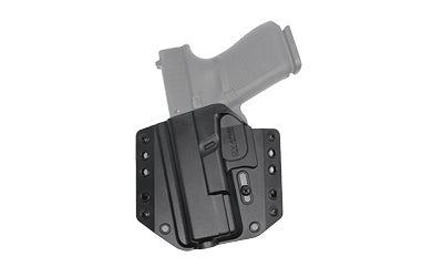 Bravo Concealment BCA Left Hand OWB Holster for Glock 19/19X/23/32/45, Polymer, Black
