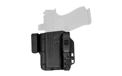Bravo Concealment Torsion IWB Holster with Waistband Clips for Glock 43/43X/43X MOS, Left Hand, Black