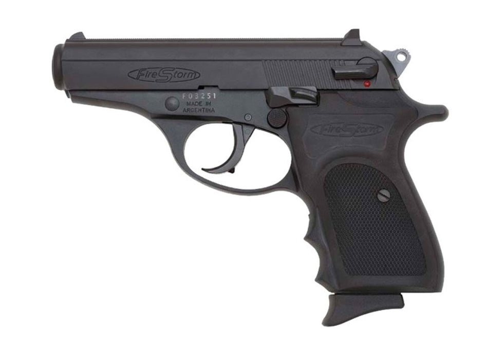 Bersa FS380M Firestorm *CA Compliant Micro-Compact Frame 380 ACP 7+1, 3.50" Black Steel Barrel, Matte Black Serrated Steel Slide, Aluminum Frame w/Beavertail