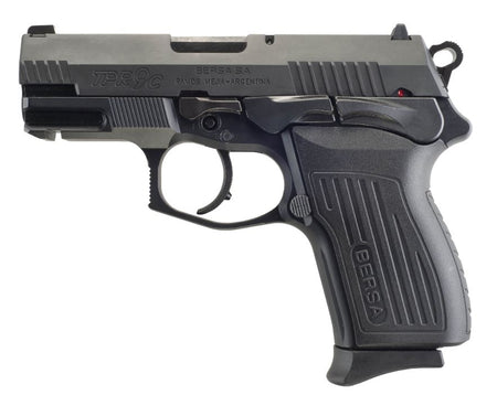 Bersa TPR9CM TPRC Compact Frame 9mm Luger 13+1, 3.25" Black Manual Barrel, Matte Black Serrated Steel Slide & Aluminum Frame, Ambidextrous