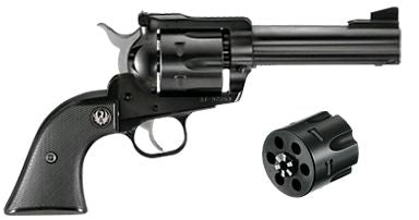 Ruger 0446 Blackhawk Convertible 45 ACP/45 Colt (Long Colt) 6rd 4.63" Blued Alloy Steel Barrel, Cylinder & Frame, Black Checkered Rubber Grip, Transfer Bar Safety, Exposed Hammer