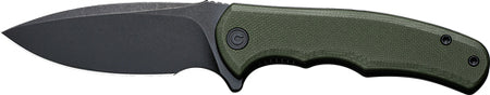 CIVIVI Mini Praxis 2.98" OD Green G10 Handle Black Finish Folding Knife Clam Pack