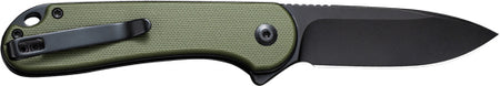 CIVIVI Elementum II 2.96" OD Green G10 Handle Folder Black Finish Clam Pack
