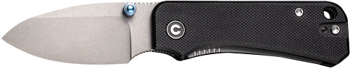 CIVIVI Baby Banter 2.34" Gray Stonewash Blade Black G10 Folding Knife