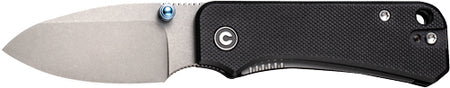 CIVIVI Baby Banter 2.34" Gray Stonewash Blade Black G10 Folding Knife