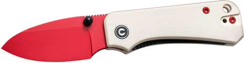 CIVIVI Baby Banter 2.34" Ivory G10 Handle Red Blade Linerlock Knife