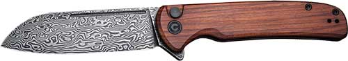 CIVIVI Chevalier 3.46" Cuibourtia Wood Handle Damascus Steel Folding Knife
