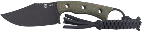 CIVIVI Midwatch 3.39" Green Micarta Handle Black Stonewash Finish Folding Knife