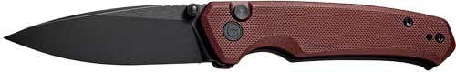 CIVIVI Altus 2.97" Black Stonewash Blade Burgundy G10 Folding Knife