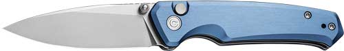 CIVIVI Altus 2.97" Stonewash Button Lock Folding Knife Blue Handle
