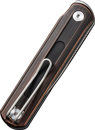 CIVIVI Foldis 2.67" Silver Blade Hand Rubbed Copper Handle Folding Knife