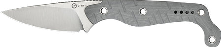 CIVIVI Sokn Gray G-10 Handle Stonewash Fixed Blade Knife with Sheath