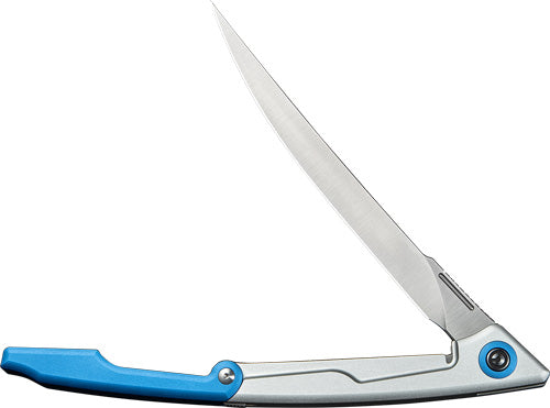 CIVIVI Shawka Folding Fillet Knife Silver Blue 5.81 Inch Blade
