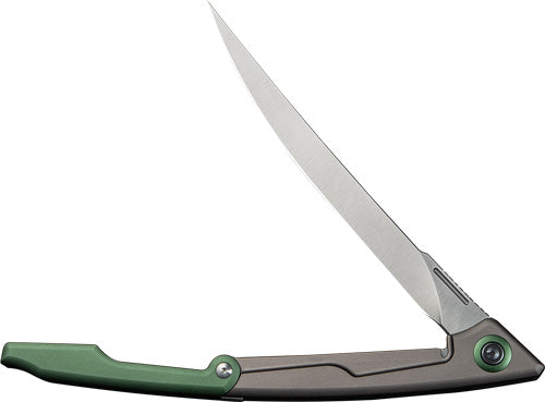 CIVIVI Shawka Folding Fillet Knife Grey Green 5.81 Inch Blade