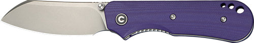 CIVIVI Crabby 2.7" Liner Lock Folding Knife Purple G-10 Handle Stonewash Blade