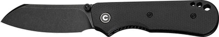 CIVIVI Crabby 2.7" Black Stonewash Folding Knife Black Canvas Micarta Handle