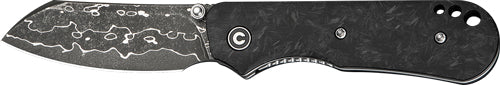 CIVIVI Crabby 2.7" Damascus Folding Knife Shredded Carbon Fiber Handle