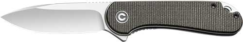 CIVIVI Elementum 2.96" Liner Lock Folding Knife Green Micarta Handle Satin D2
