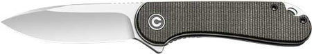 CIVIVI Elementum 2.96" Liner Lock Folding Knife Green Micarta Handle Satin D2