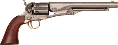 Cimarron 1860 McColloch Percussion Revolver .44 Cal 8" Fluted Original Finish Walnut Grip 6 Shot