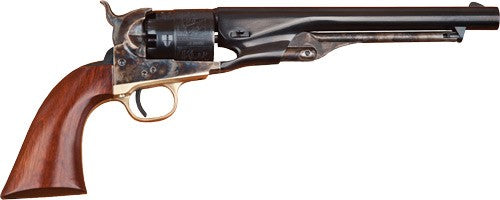 Cimarron 1860 Army Civilian Percussion Revolver .44 Cal 8" Blued Barrel Walnut Grip 6 Shot