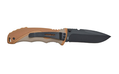 Camillus Inflame Pocket Folding Knife, 440C Blade, Brown-Tan Grip, 7.5" Overall CAM-19473