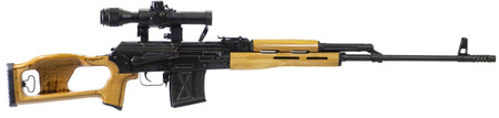 Century Arms RI035VN PSL w/Optic 7.62x54mmR 10+1 24.50" Black Steel Barrel & Receiver, Black Wood Skeletonized Stock