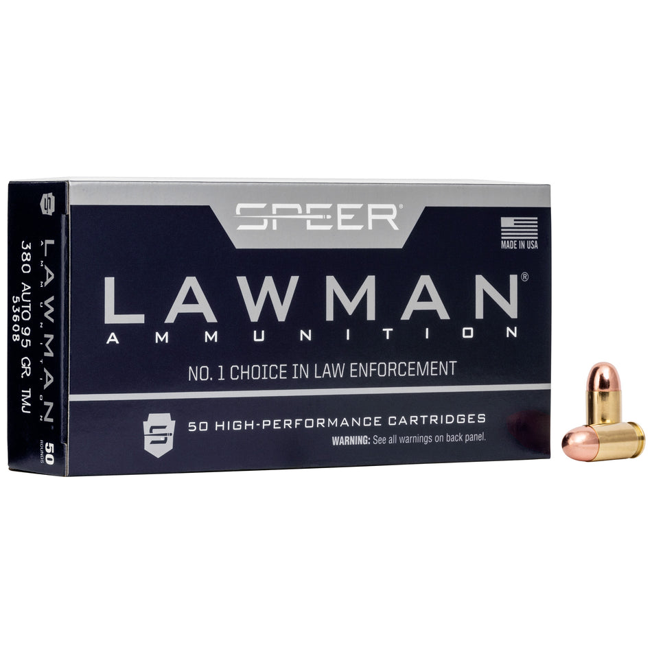 Speer Lawman Total Metal Jacket 95 Grain .380 ACP/Auto 950 fps