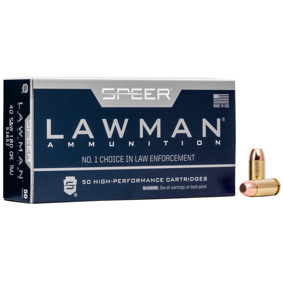 Speer Lawman .40 S&W 180 gr Total Metal Jacket (TMJ)