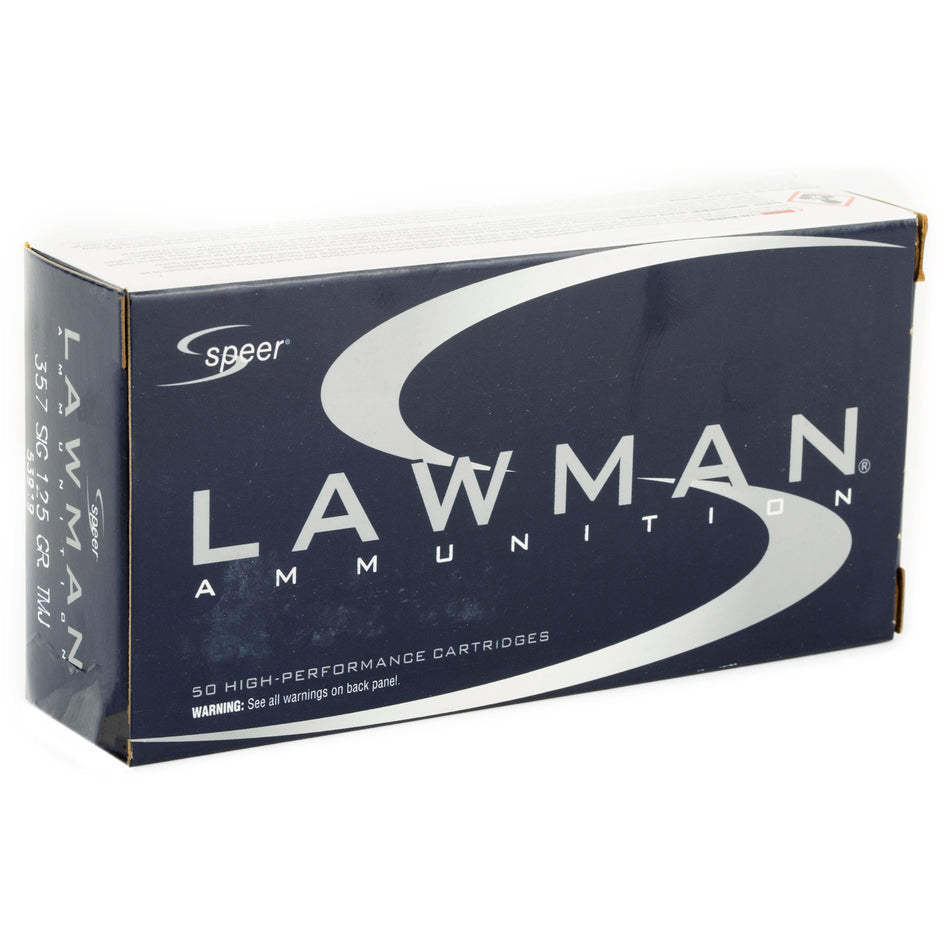Speer Lawman Total Metal Jacket Flat Nose 125 Grain .357 Sig 1350 fps