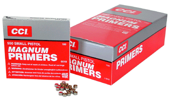 CCI PRIMERS 550 SMALL PISTOL MAGNUM 5000 PACK CASE