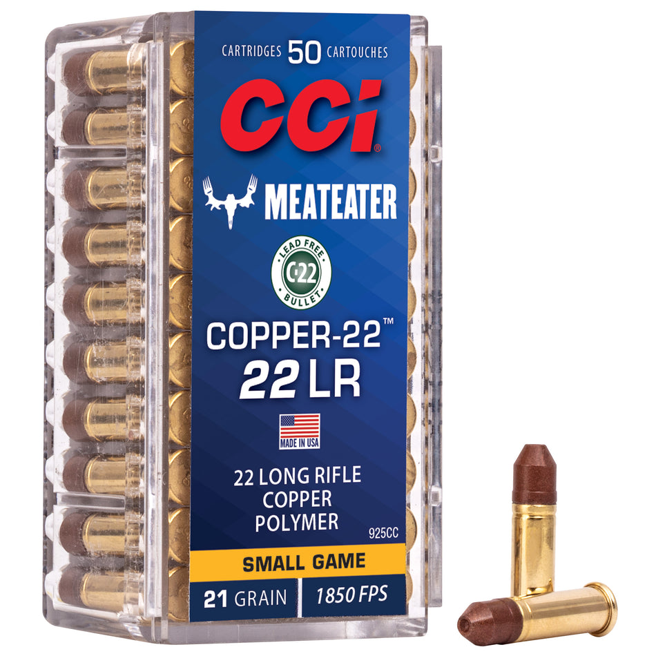 CCI Copper-22 .22 Long Rifle 21 grain Copper ammunition