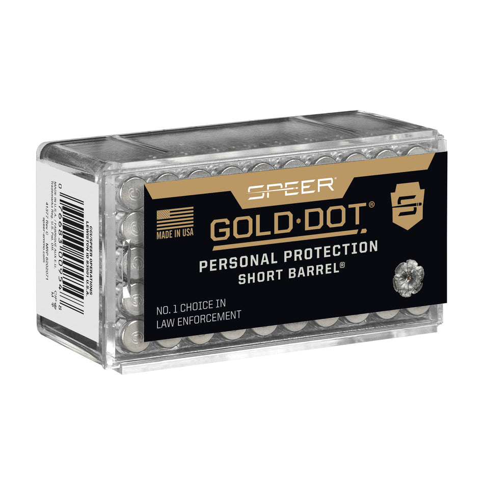Speer Gold Dot Short Barrel Hollow Point 40 Grain .22 WMR 1050 fps
