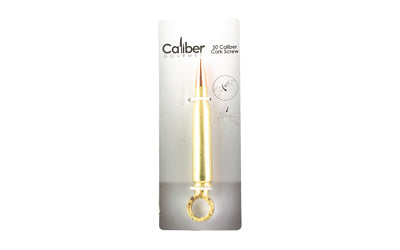 Caliber Gourmet Real 50 Cal Spent Shell Corkscrew, Gold CBG-1003