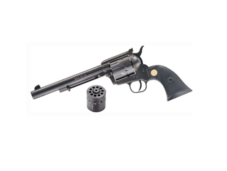 Chiappa Firearms 340170D SAA 1873 Medium Frame 22 LR/22 WMR 10 Shot, 7.50" Blued Steel Barrel, Blued Steel Frame, Blued Cylinder, Black Plastic Grip, Exposed Hammer