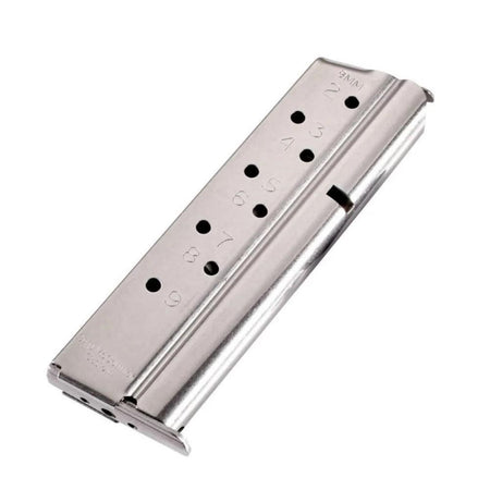 Chip McCormick Match Grade Full Size 1911 9mm Luger 9-Round Stainless Steel Handgun Magazine