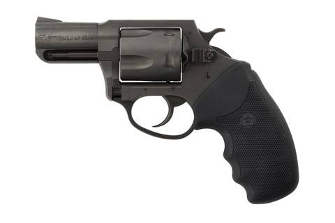 Charter Arms 64020 Pitbull Large 40 S&W, 5 Shot 2.30" Black Nitride Steel Barrel, Cylinder & Frame w/Black Finger Grooved Rubber Grip