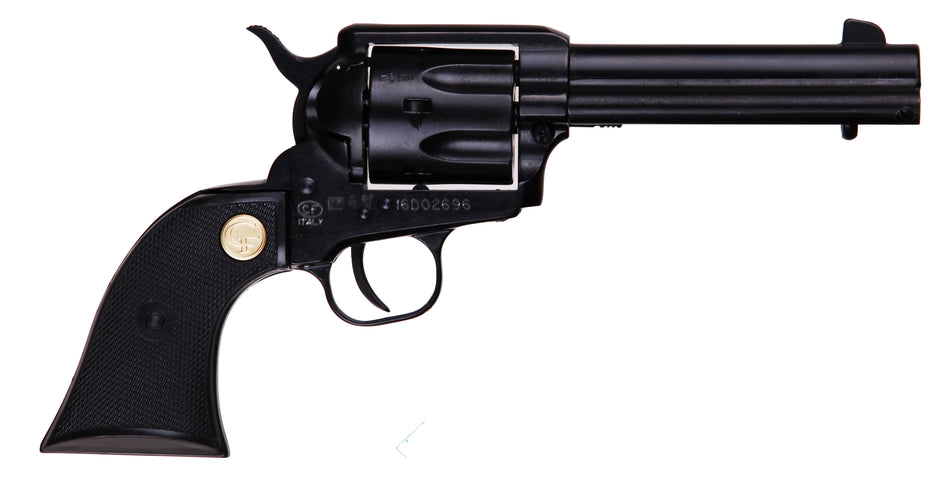 Chiappa Firearms CF340250D SAA 1873 Medium Frame 22 LR/22 WMR 6 Shot, 4.75" Blued Steel Barrel, Cylinder & Frame, Black Plastic Grip, Exposed Hammer