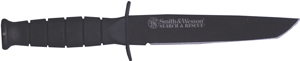 Smith & Wesson OPS Survival Tanto 6" Fixed Blade Blackened Stainless w/ Sheath