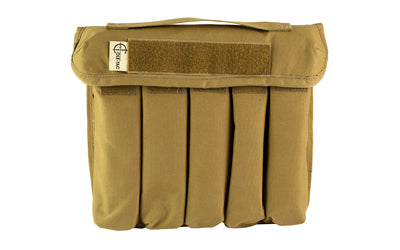 Cole-TAC Can Caddy Standard 500D Nylon Coyote Brown 5-Slot Suppressor Storage CD102