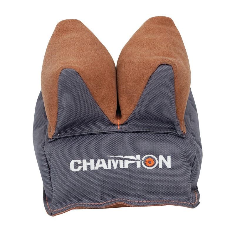 Champion Pre-Filled Rear Shooting Support Bag Brown Grey Suede