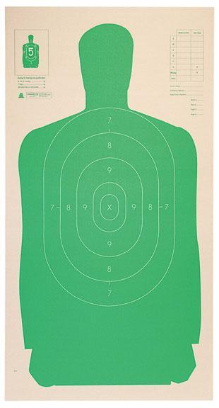 Champion LE Green Cardboard Silhouette Target 24" x 45" - 25 Count