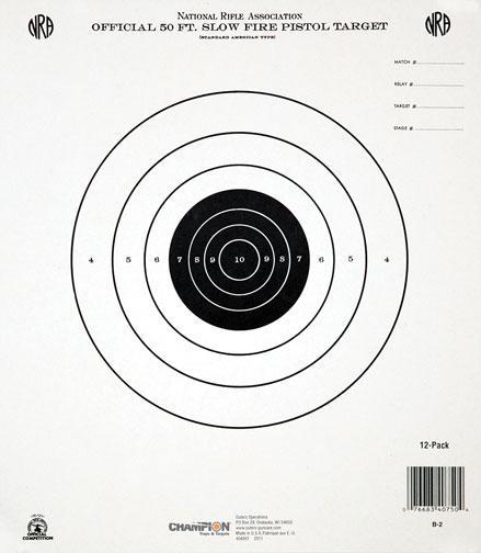Champion NRA GB-2 Official 50' Slow Fire Shooting Target 12/Pack
