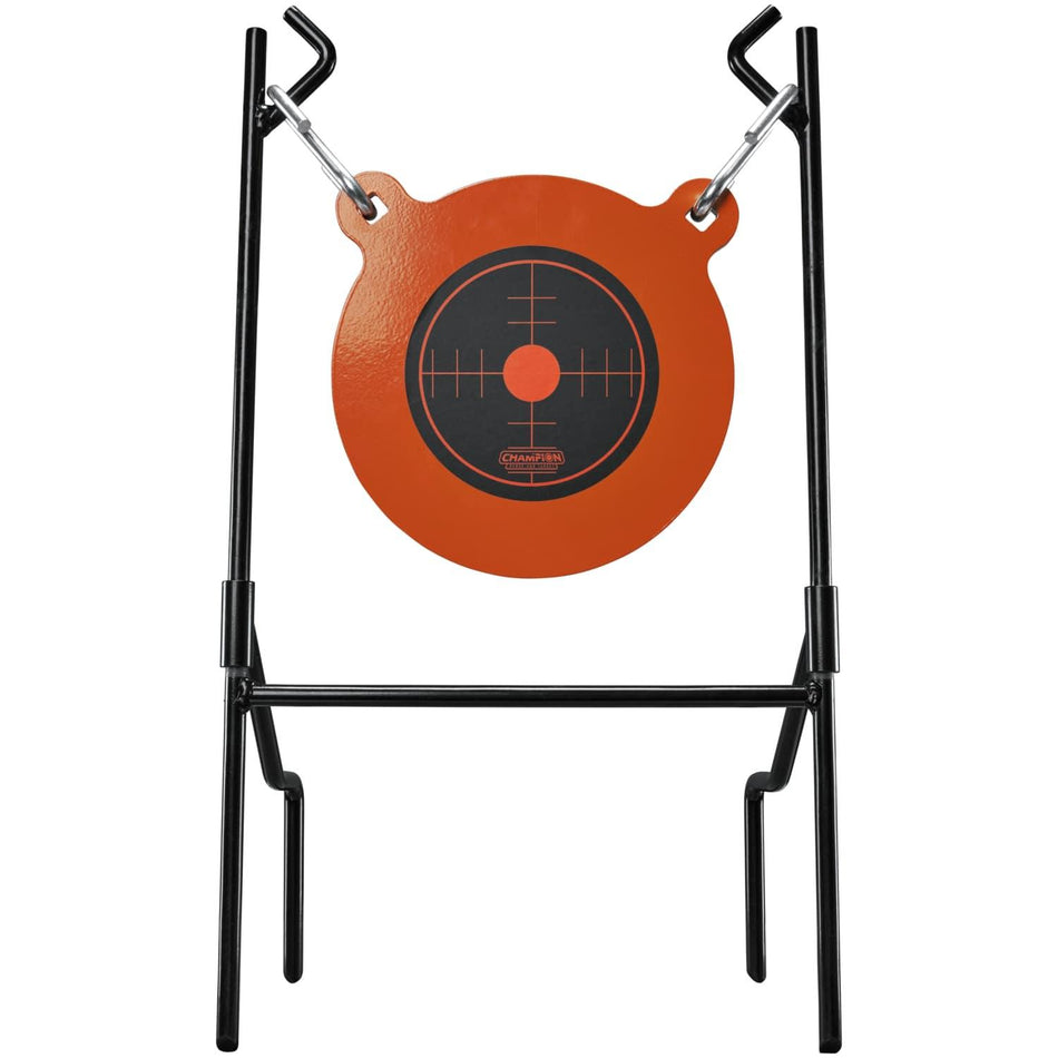 Champion Centerfire Steel Hanging Gong Target - 1/2" Plate, Sturdy Swivel Stand