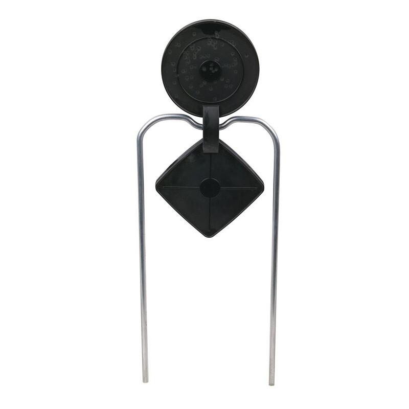 Champion Duraseal Reactive Double Gong Spinner Shooting Target Black